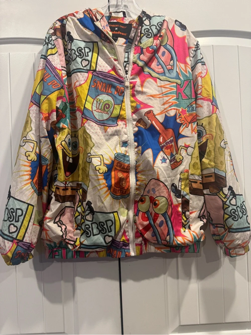 Members Only SpongeBob Multi-Color Kids Puffer Jacket